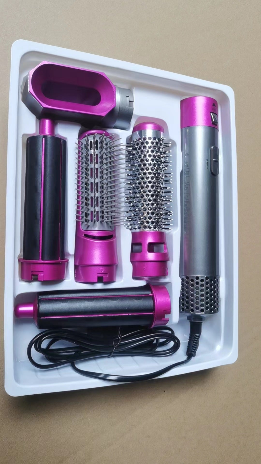 Multi-functional five-in-one hot air comb